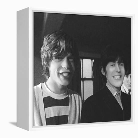 Rolling Stones Gather Moss V-British Pathe-Framed Stretched Canvas