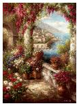 Mediterranean Coast Terrace-Rollins-Framed Art Print