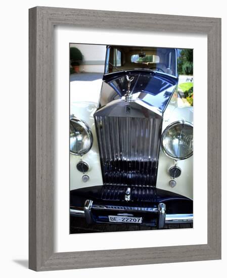 Rolls Royce at the Palace Hotel, Gstaad, Switzerland-Bill Bachmann-Framed Photographic Print