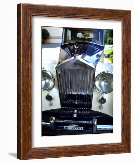 Rolls Royce at the Palace Hotel, Gstaad, Switzerland-Bill Bachmann-Framed Photographic Print