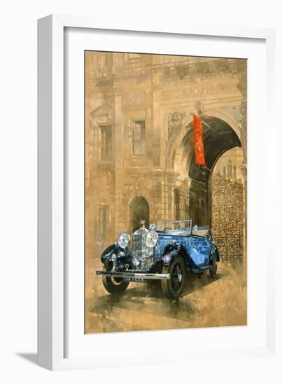 Rolls Royce at the Royal Academy-Peter Miller-Framed Giclee Print