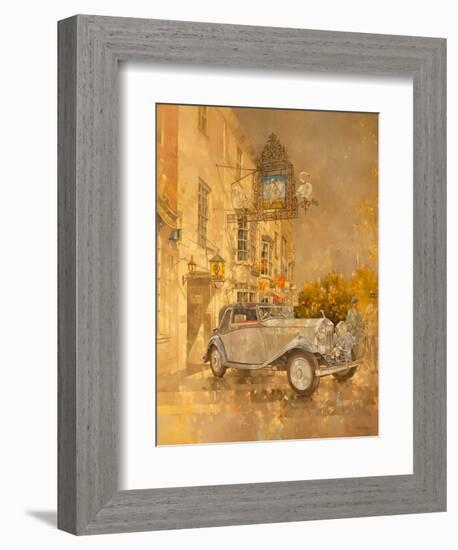 Rolls Royce outside the Swan Hotel, Market Harborough-Peter Miller-Framed Giclee Print