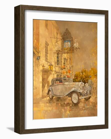 Rolls Royce outside the Swan Hotel, Market Harborough-Peter Miller-Framed Giclee Print