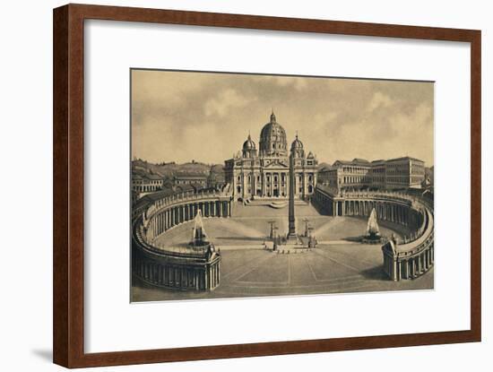 'Roma - Basilica and Square of S. Peter. Vatican Palace', 1910-Unknown-Framed Giclee Print