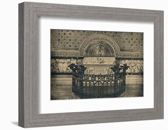 'Roma - Basilica of St Lawrence. - Tomb of Pius IX', 1910-Unknown-Framed Photographic Print