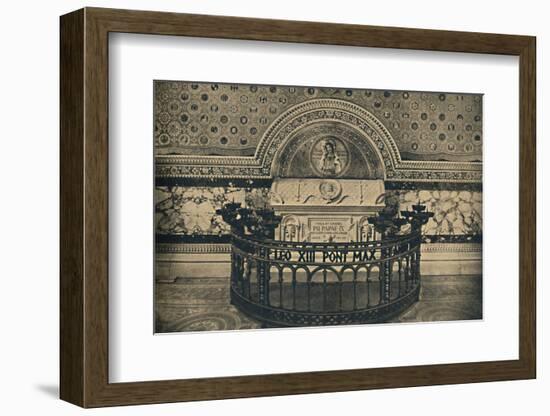 'Roma - Basilica of St Lawrence. - Tomb of Pius IX', 1910-Unknown-Framed Photographic Print