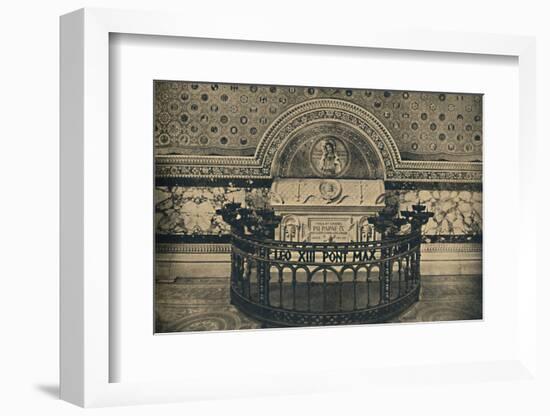 'Roma - Basilica of St Lawrence. - Tomb of Pius IX', 1910-Unknown-Framed Photographic Print