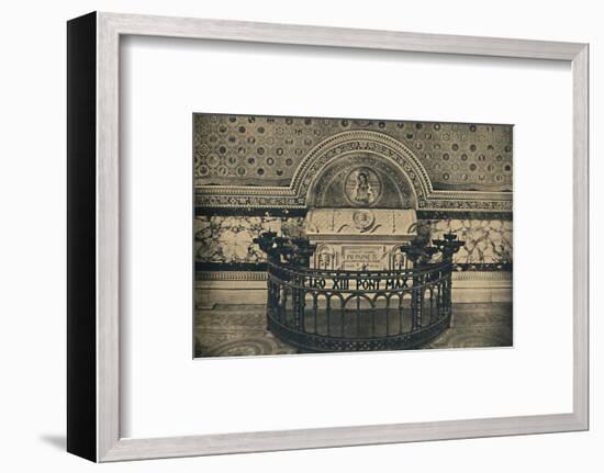 'Roma - Basilica of St Lawrence. - Tomb of Pius IX', 1910-Unknown-Framed Photographic Print