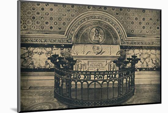 'Roma - Basilica of St Lawrence. - Tomb of Pius IX', 1910-Unknown-Mounted Photographic Print