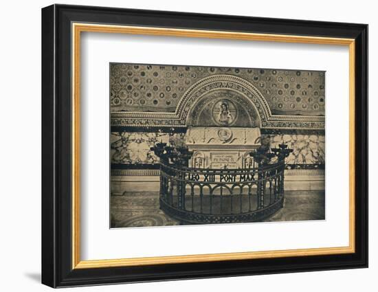 'Roma - Basilica of St Lawrence. - Tomb of Pius IX', 1910-Unknown-Framed Photographic Print