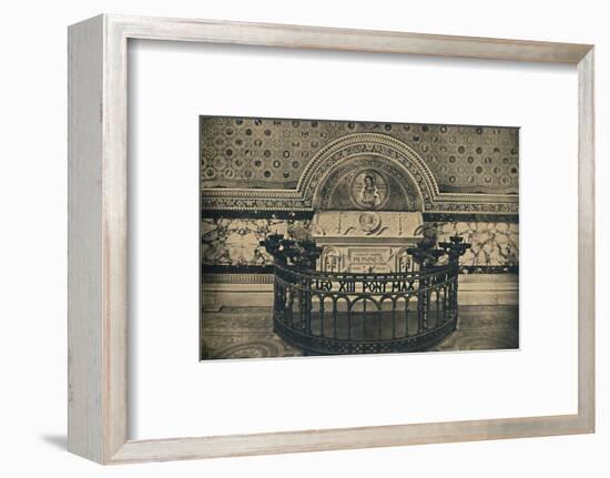 'Roma - Basilica of St Lawrence. - Tomb of Pius IX', 1910-Unknown-Framed Photographic Print