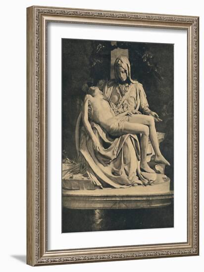 'Roma - Basilica of St. Peter. Pieta by Michelangelo', 1910-Michelangelo Buonarroti-Framed Giclee Print