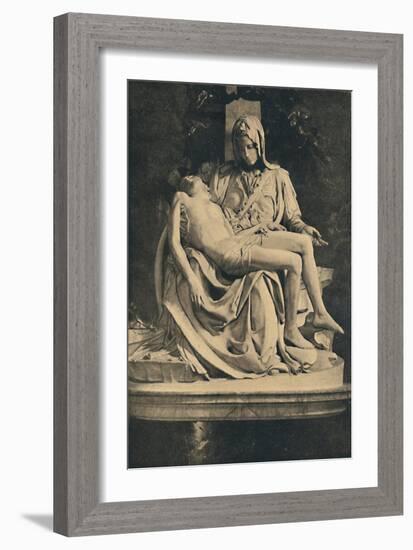 'Roma - Basilica of St. Peter. Pieta by Michelangelo', 1910-Michelangelo Buonarroti-Framed Giclee Print