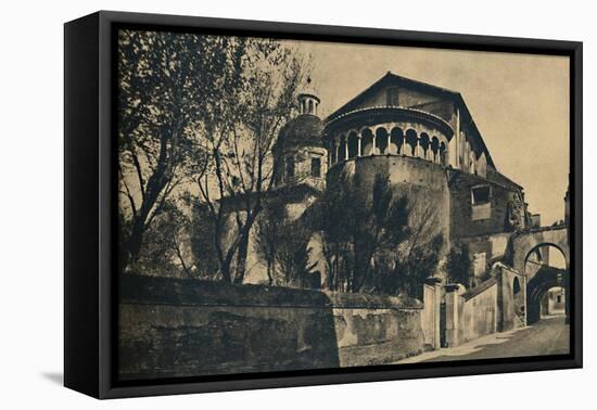 'Roma - Clivus Scauri and Apse of the Church of SS. Giovanni and Paolo on the Caelian Hill', 1910-Unknown-Framed Premier Image Canvas