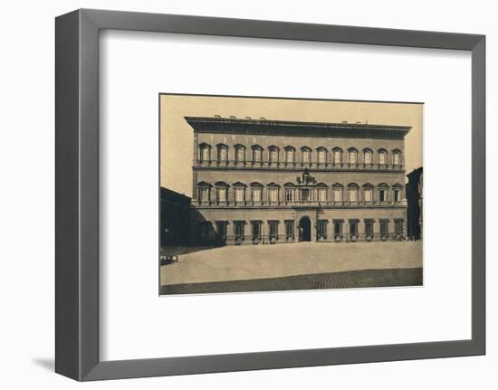 'Roma - Farnese Palace', 1910-Unknown-Framed Photographic Print
