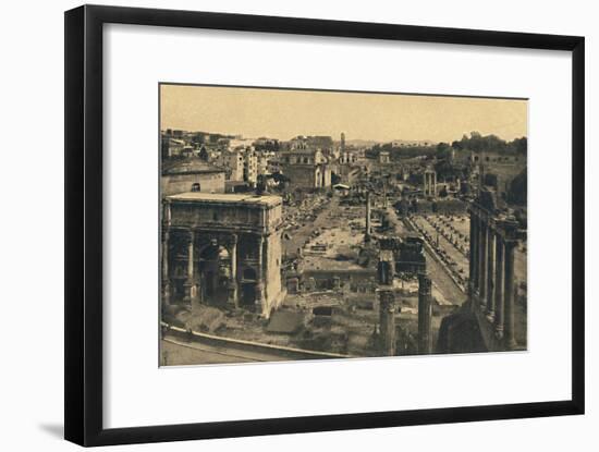 'Roma - General View of the Roman Forum', 1910-Unknown-Framed Giclee Print