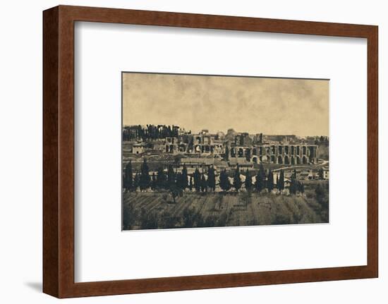 'Roma - Grand remains of the substructures of the palace of Septimius Severus', 1910-Unknown-Framed Photographic Print