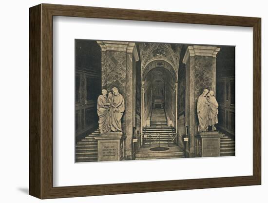 'Roma - Holy steps with the 28 marble Steps from the House of Pilate, brought to Rome by St. Helena-Unknown-Framed Photographic Print