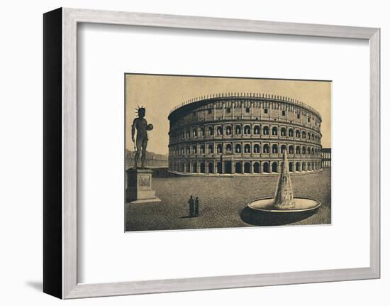 'Roma - Imaginary reconstruction of the Colosseum', 1910-Unknown-Framed Photographic Print