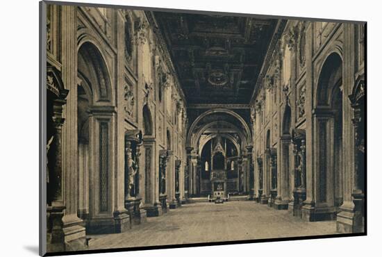 'Roma - Main nave of the Basilica of St. John Lateran (Borromini, arch. 1650)', 1910-Unknown-Mounted Photographic Print