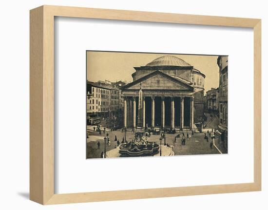 'Roma - Pantheon of Agrippa and Fountain of the Rotonda', 1910-Unknown-Framed Photographic Print