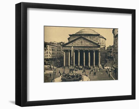 'Roma - Pantheon of Agrippa and Fountain of the Rotonda', 1910-Unknown-Framed Photographic Print