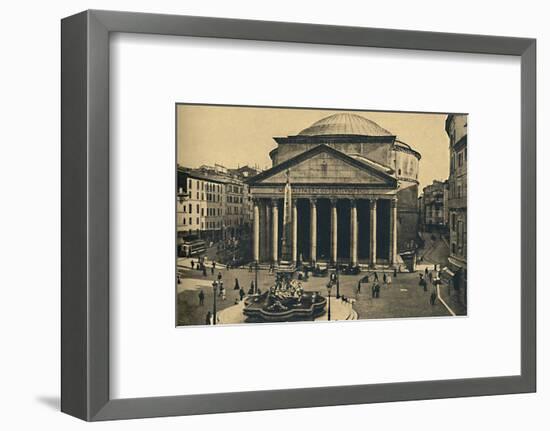 'Roma - Pantheon of Agrippa and Fountain of the Rotonda', 1910-Unknown-Framed Photographic Print