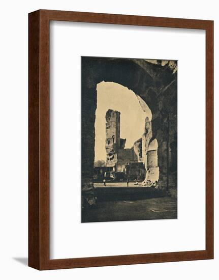 'Roma - Remains of the Baths of Caracalla on the Appian Way', 1910-Unknown-Framed Photographic Print