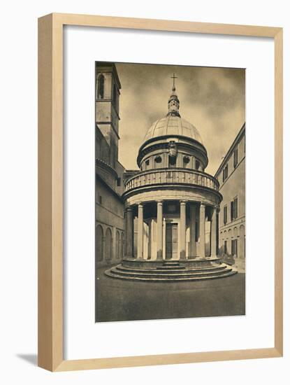 'Roma - Temple by Bramante in the Cloisters of S. Pietro in Montorio on the Janiculum Hill', 1910-Unknown-Framed Giclee Print