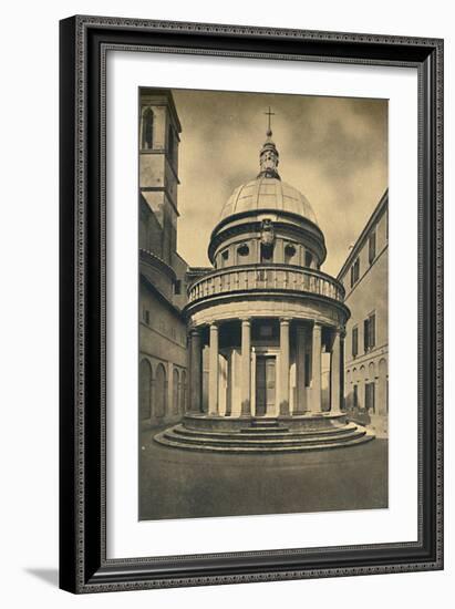 'Roma - Temple by Bramante in the Cloisters of S. Pietro in Montorio on the Janiculum Hill', 1910-Unknown-Framed Giclee Print