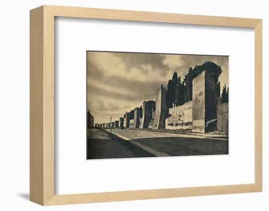 'Roma - The Aurelian Wall ', 1910-Unknown-Framed Photographic Print