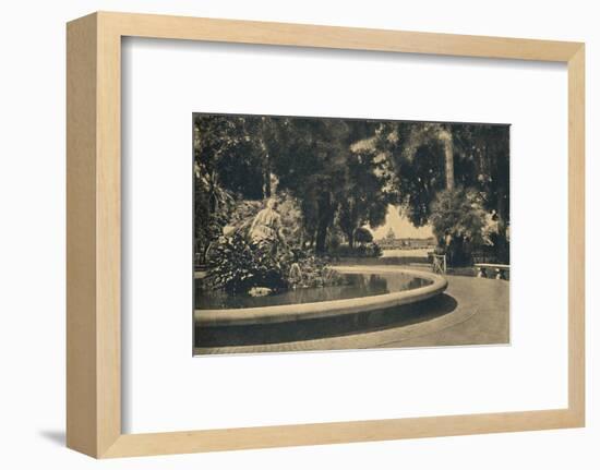 'Roma - The Pincio Park. Fountain of Moses, saved from the waters (by Brazza)', 1910-Unknown-Framed Photographic Print