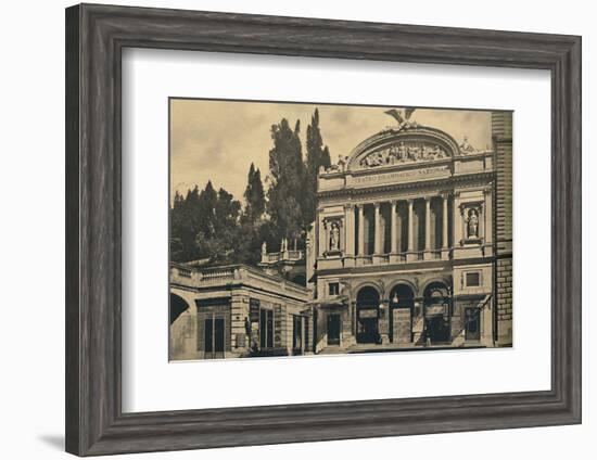 'Roma - Via Nazionale. National Dramatic Theatre and Colonna Villa', 1910-Unknown-Framed Photographic Print