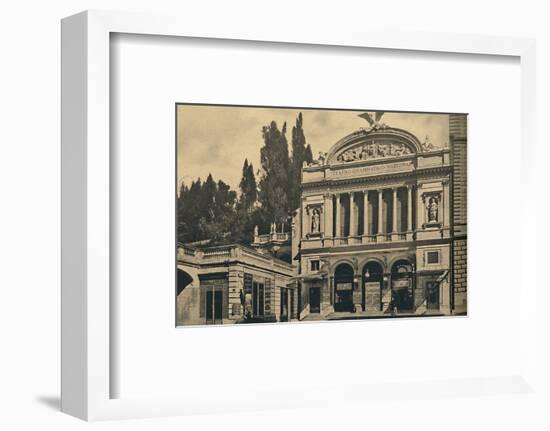 'Roma - Via Nazionale. National Dramatic Theatre and Colonna Villa', 1910-Unknown-Framed Photographic Print