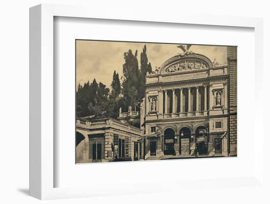 'Roma - Via Nazionale. National Dramatic Theatre and Colonna Villa', 1910-Unknown-Framed Photographic Print