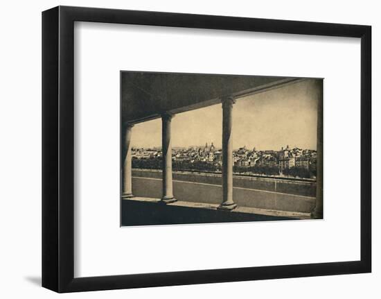 'Roma - View of the City from the Logia by Bramante in Castle St. Angelo', 1910-Unknown-Framed Photographic Print