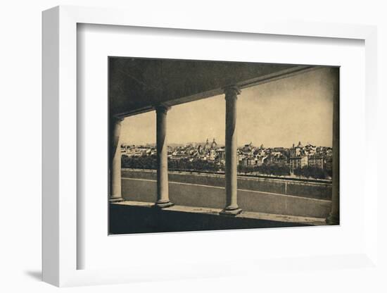 'Roma - View of the City from the Logia by Bramante in Castle St. Angelo', 1910-Unknown-Framed Photographic Print