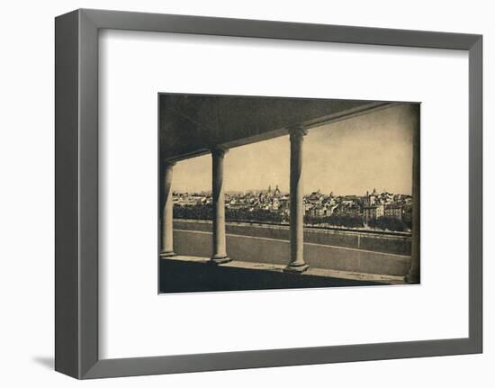 'Roma - View of the City from the Logia by Bramante in Castle St. Angelo', 1910-Unknown-Framed Photographic Print