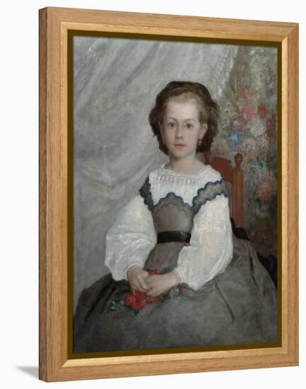 Romaine Lacaux, 1864 (Oil on Fabric)-Pierre Auguste Renoir-Framed Premier Image Canvas