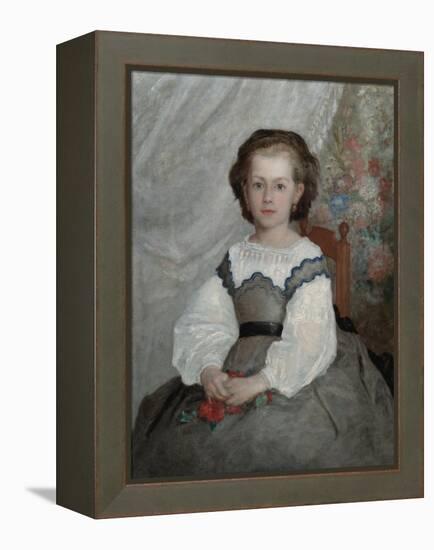 Romaine Lacaux, 1864 (Oil on Fabric)-Pierre Auguste Renoir-Framed Premier Image Canvas