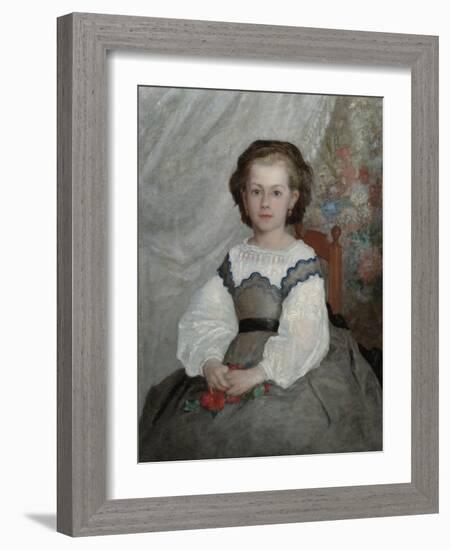 Romaine Lacaux, 1864 (Oil on Fabric)-Pierre Auguste Renoir-Framed Giclee Print