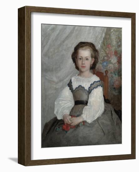 Romaine Lacaux, 1864 (Oil on Fabric)-Pierre Auguste Renoir-Framed Giclee Print