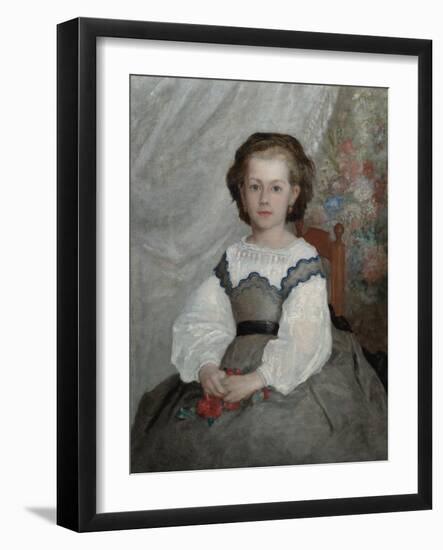 Romaine Lacaux, 1864 (Oil on Fabric)-Pierre Auguste Renoir-Framed Giclee Print