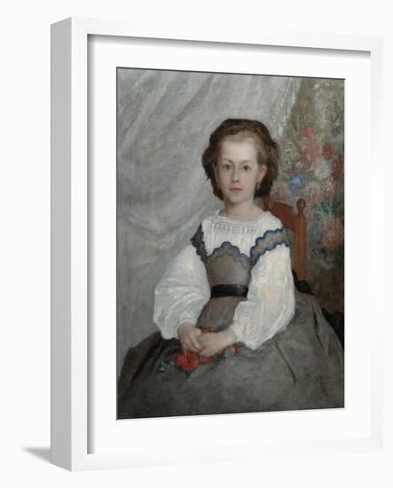 Romaine Lacaux, 1864 (Oil on Fabric)-Pierre Auguste Renoir-Framed Giclee Print