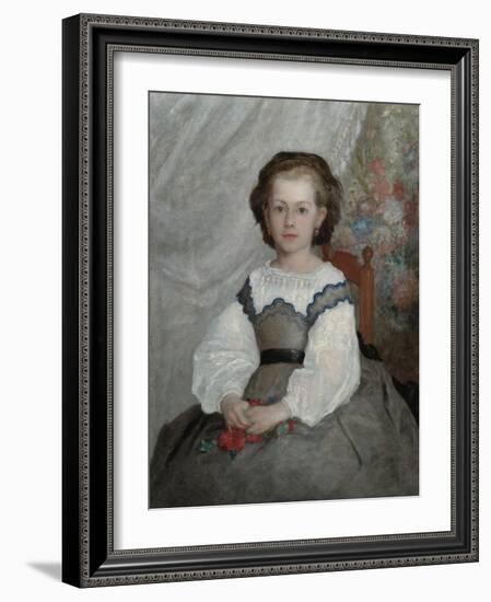 Romaine Lacaux, 1864 (Oil on Fabric)-Pierre Auguste Renoir-Framed Giclee Print