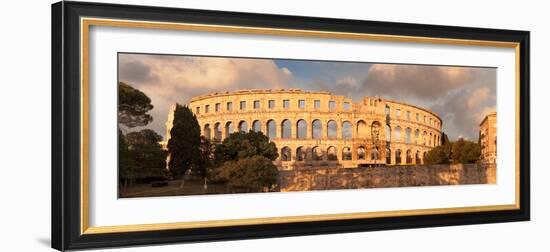 Roman Amphitheater at Sunset, Pula, Istria, Croatia-null-Framed Premium Photographic Print