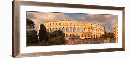 Roman Amphitheater at Sunset, Pula, Istria, Croatia-null-Framed Photographic Print