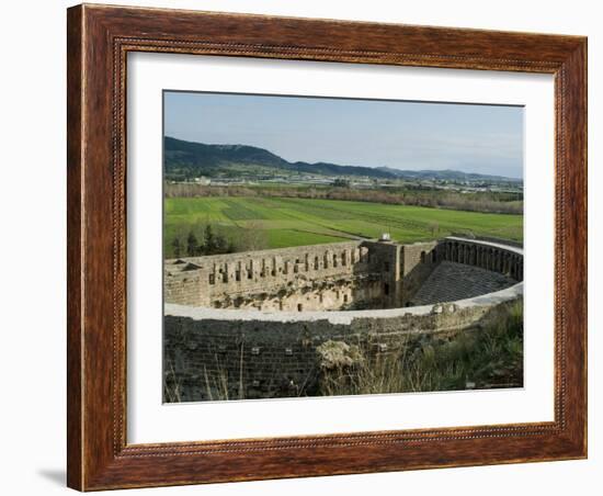 Roman Amphitheatre, Aspendos, Anatolia, Turkey, Eurasia-Ethel Davies-Framed Photographic Print