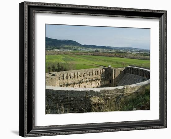 Roman Amphitheatre, Aspendos, Anatolia, Turkey, Eurasia-Ethel Davies-Framed Photographic Print