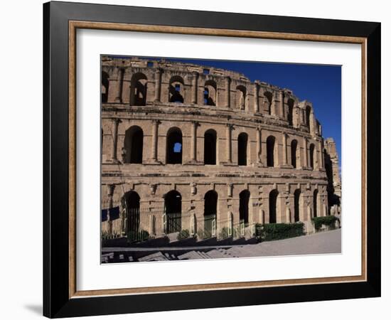 Roman Amphitheatre, El Djem, Unesco World Heritage Site, Tunisia, North Africa, Africa-David Poole-Framed Photographic Print